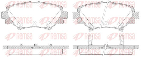 REMSA Bremsbelagsatz, Scheibenbremse