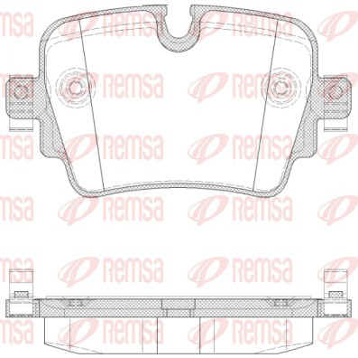 REMSA Bremsbelagsatz, Scheibenbremse