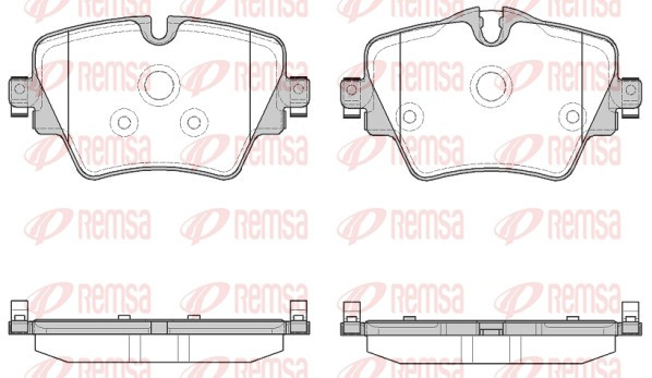 REMSA Bremsbelagsatz, Scheibenbremse