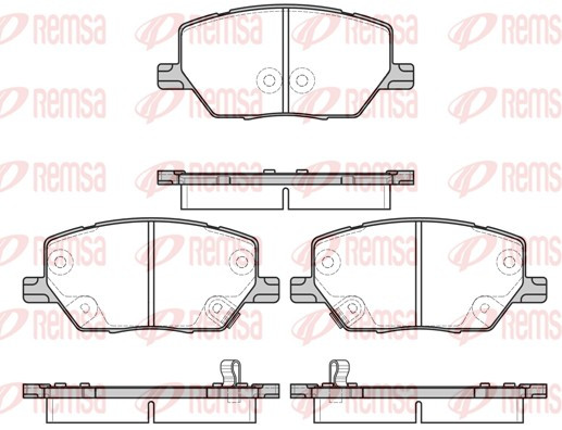 REMSA Bremsbelagsatz, Scheibenbremse