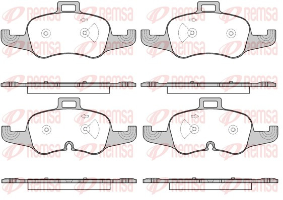 REMSA Bremsbelagsatz, Scheibenbremse