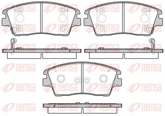 REMSA Bremsbelagsatz, Scheibenbremse