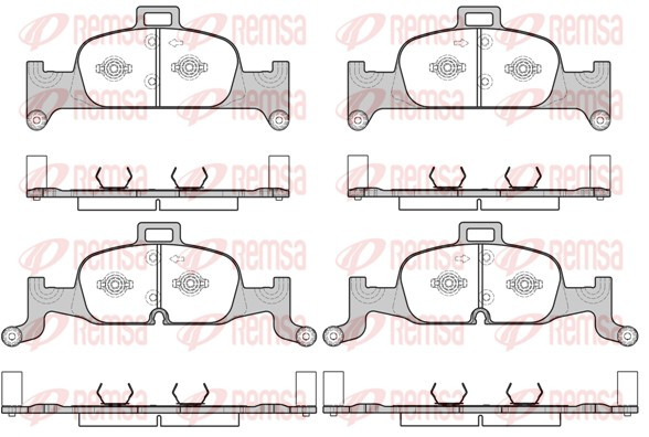 REMSA Bremsbelagsatz, Scheibenbremse