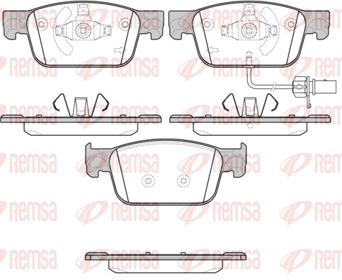REMSA Bremsbelagsatz, Scheibenbremse
