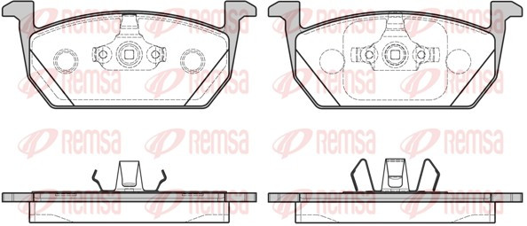 REMSA Bremsbelagsatz, Scheibenbremse