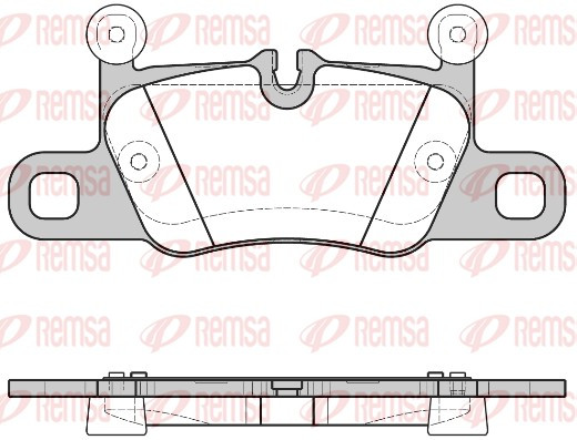 REMSA Bremsbelagsatz, Scheibenbremse