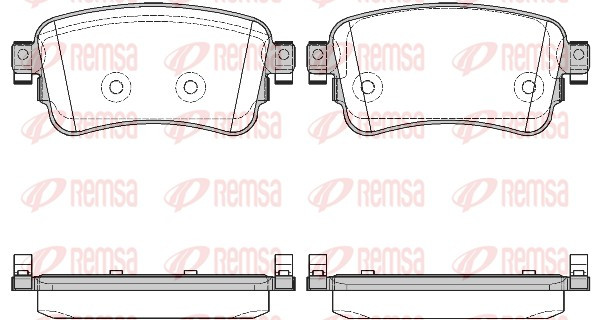 REMSA Bremsbelagsatz, Scheibenbremse