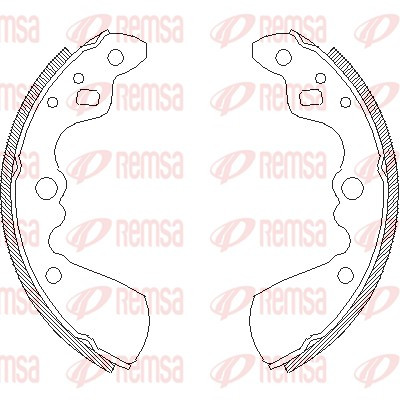 REMSA Bremsbackensatz