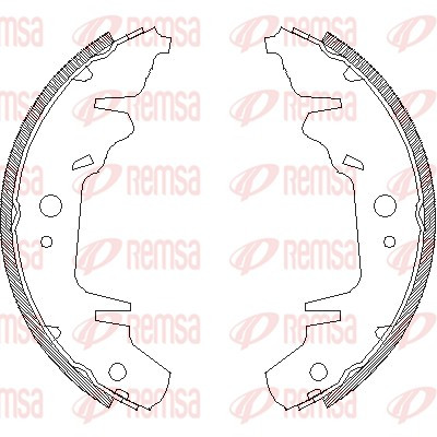 REMSA Bremsbackensatz