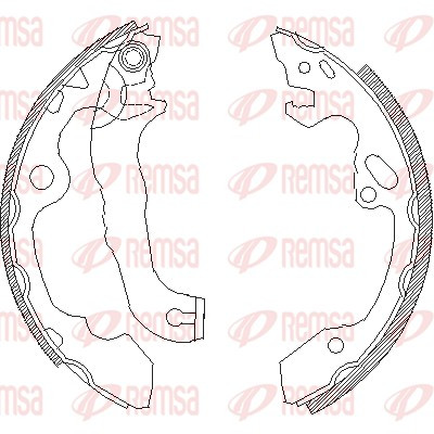 REMSA Bremsbackensatz