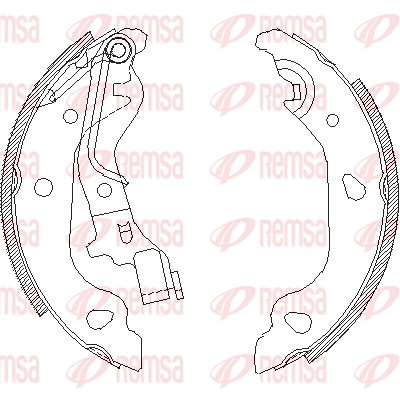 REMSA Bremsbackensatz
