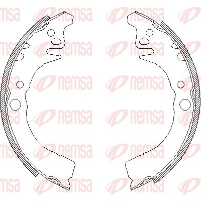 REMSA Bremsbackensatz
