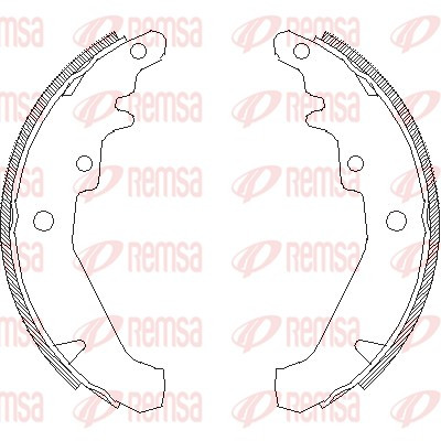 REMSA Bremsbackensatz