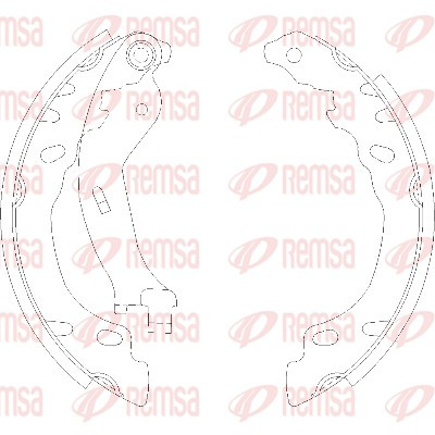 REMSA Bremsbackensatz