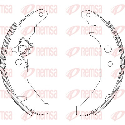 REMSA Bremsbackensatz