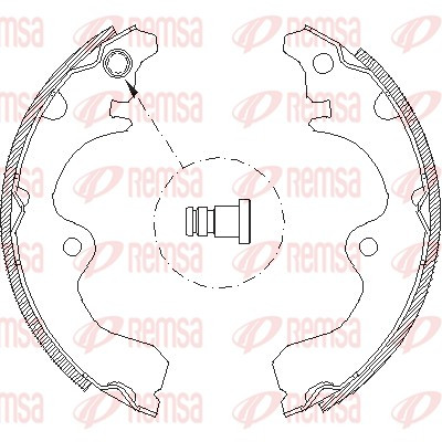 REMSA Bremsbackensatz