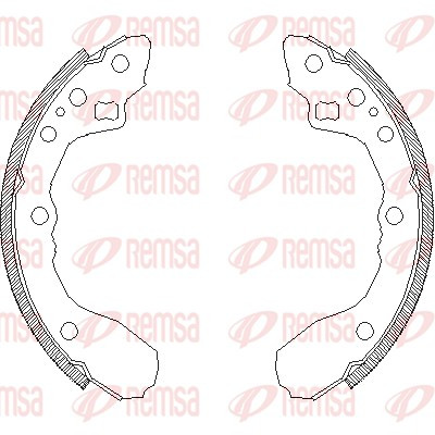 REMSA Bremsbackensatz