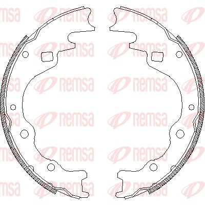 REMSA Bremsbackensatz