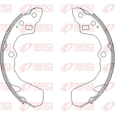 REMSA Bremsbackensatz