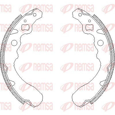 REMSA Bremsbackensatz