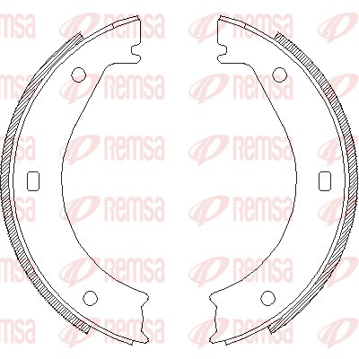 REMSA Bremsbackensatz, Feststellbremse