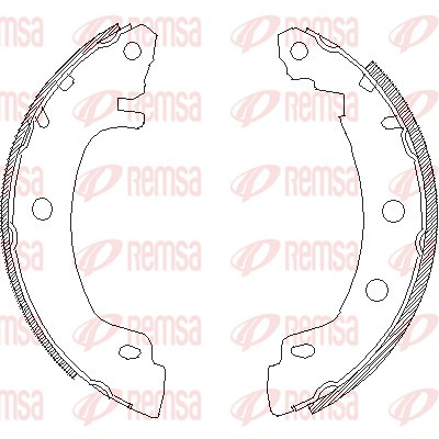 REMSA Bremsbackensatz
