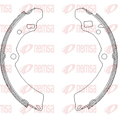 REMSA Bremsbackensatz