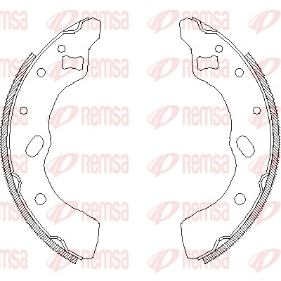 REMSA Bremsbackensatz