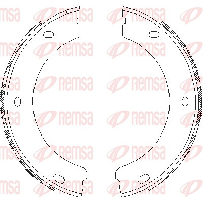 REMSA Bremsbackensatz, Feststellbremse