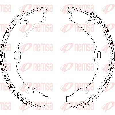 REMSA Bremsbackensatz, Feststellbremse