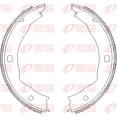 REMSA Bremsbackensatz, Feststellbremse