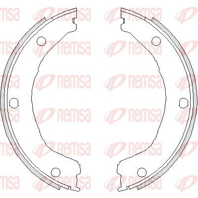 REMSA Bremsbackensatz, Feststellbremse