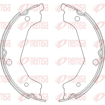 REMSA Bremsbackensatz, Feststellbremse