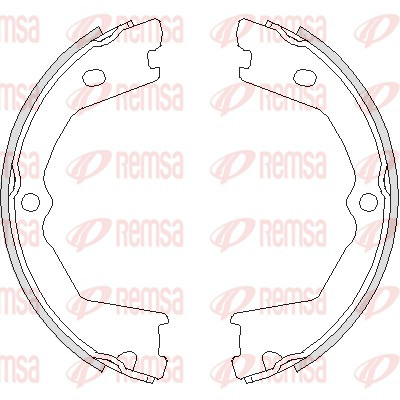 REMSA Bremsbackensatz, Feststellbremse