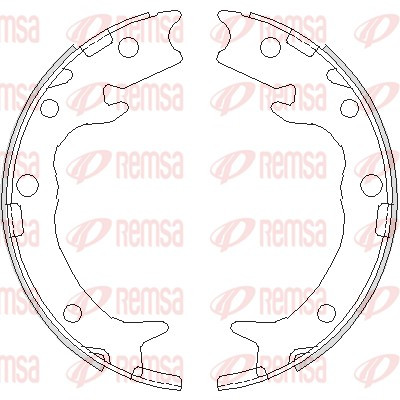 REMSA Bremsbackensatz, Feststellbremse