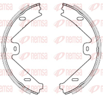 REMSA Bremsbackensatz, Feststellbremse