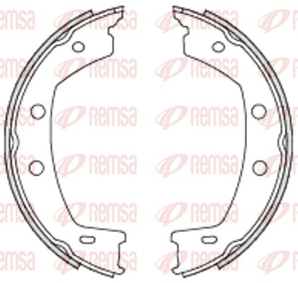 REMSA Bremsbackensatz, Feststellbremse