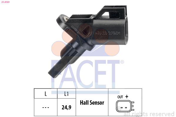 FACET Sensor, Raddrehzahl