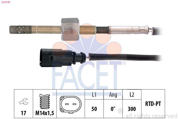 FACET Sensor, Abgastemperatur