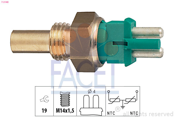 FACET Sensor, Kühlmitteltemperatur