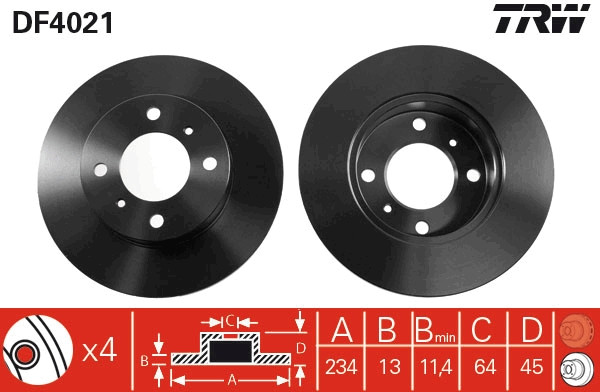 TRW Bremsscheibe
