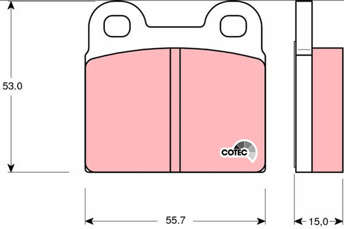 TRW Bremsbelagsatz, Scheibenbremse