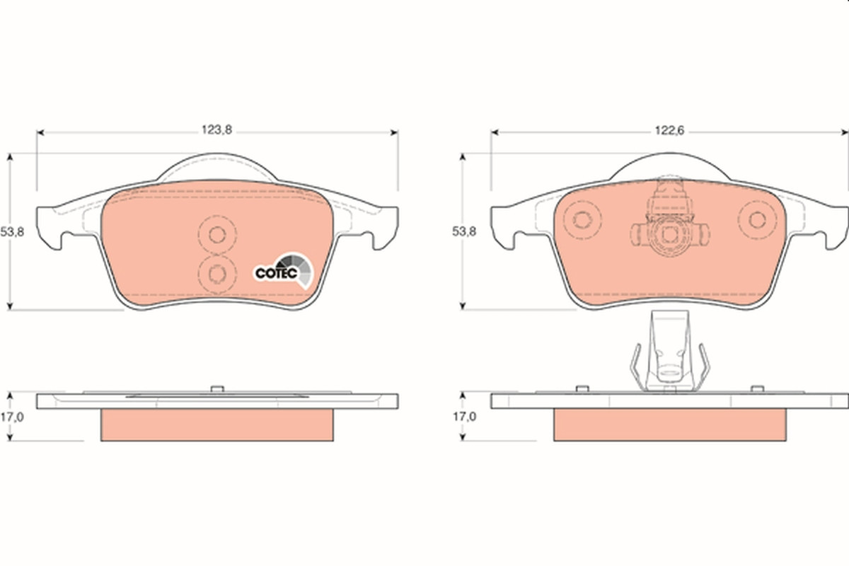 TRW Bremsbelagsatz, Scheibenbremse