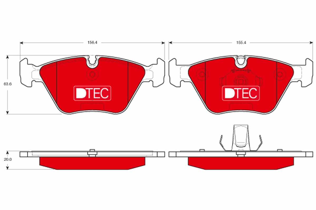 TRW Bremsbelagsatz, Scheibenbremse