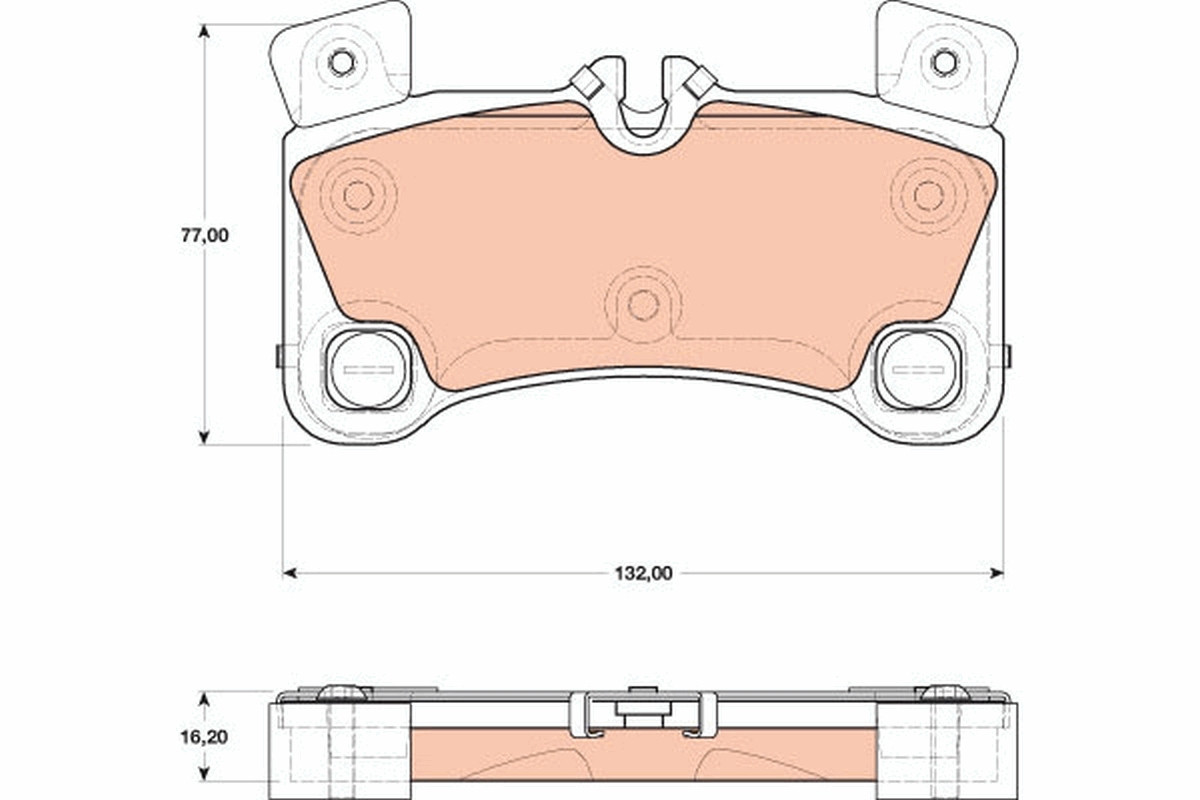 TRW Bremsbelagsatz, Scheibenbremse