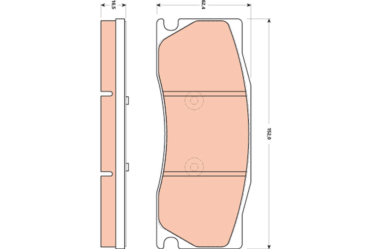 TRW Bremsbelagsatz, Scheibenbremse