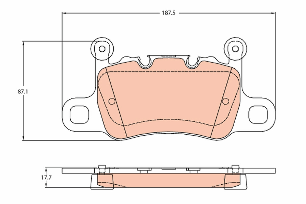 TRW Bremsbelagsatz, Scheibenbremse