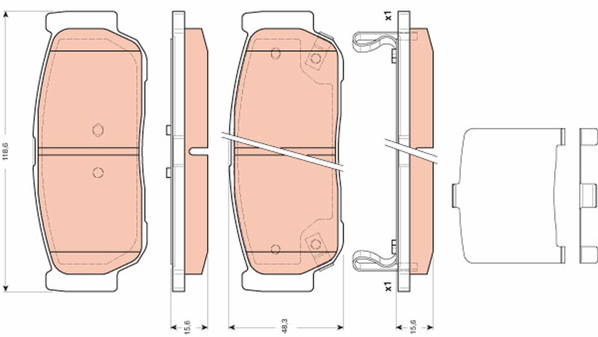 TRW Bremsbelagsatz, Scheibenbremse