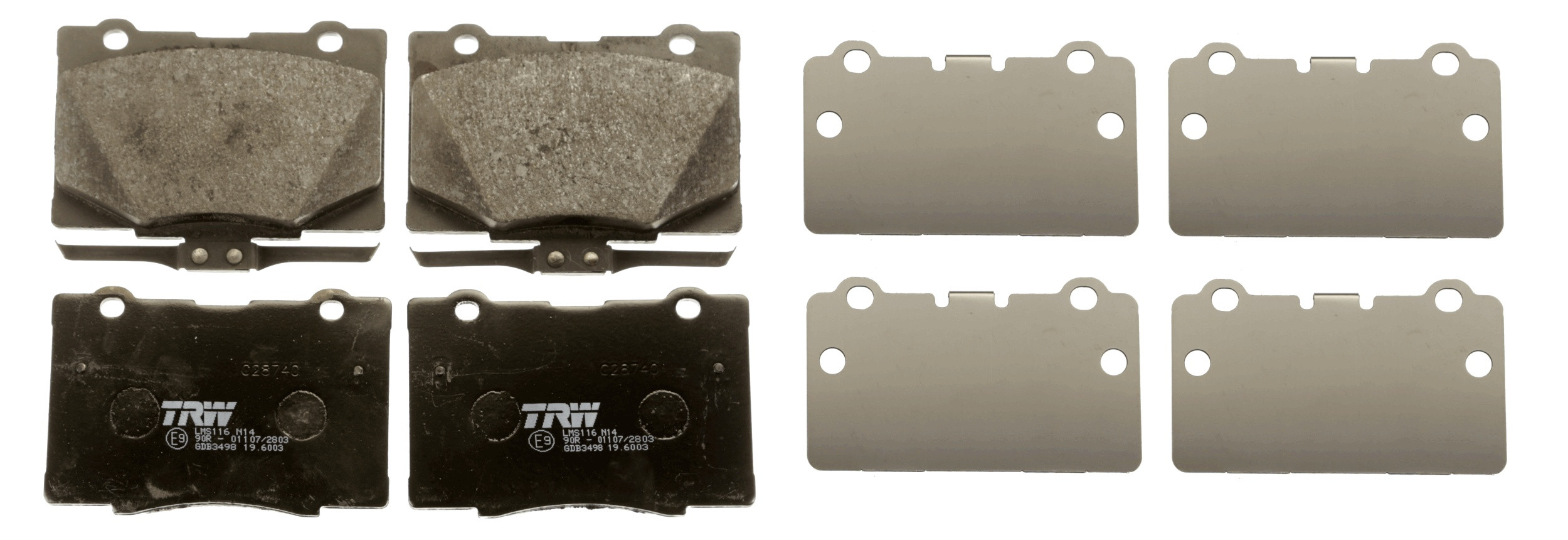TRW Bremsbelagsatz, Scheibenbremse