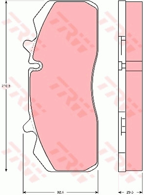 TRW Bremsbelagsatz, Scheibenbremse